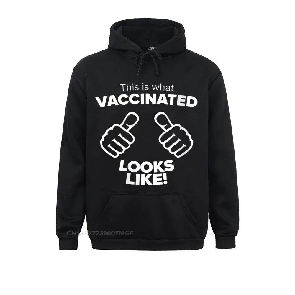 Womens What Vaccinated Looks Like Funny Vaccine Joke Humor Graphic Streetwear Hoodie Hoodies Funky Cool Women Sportswears