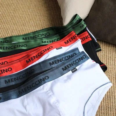 Menscino men\'s sexy underwear cotton low waist slim boxer youth sports breathable boxer