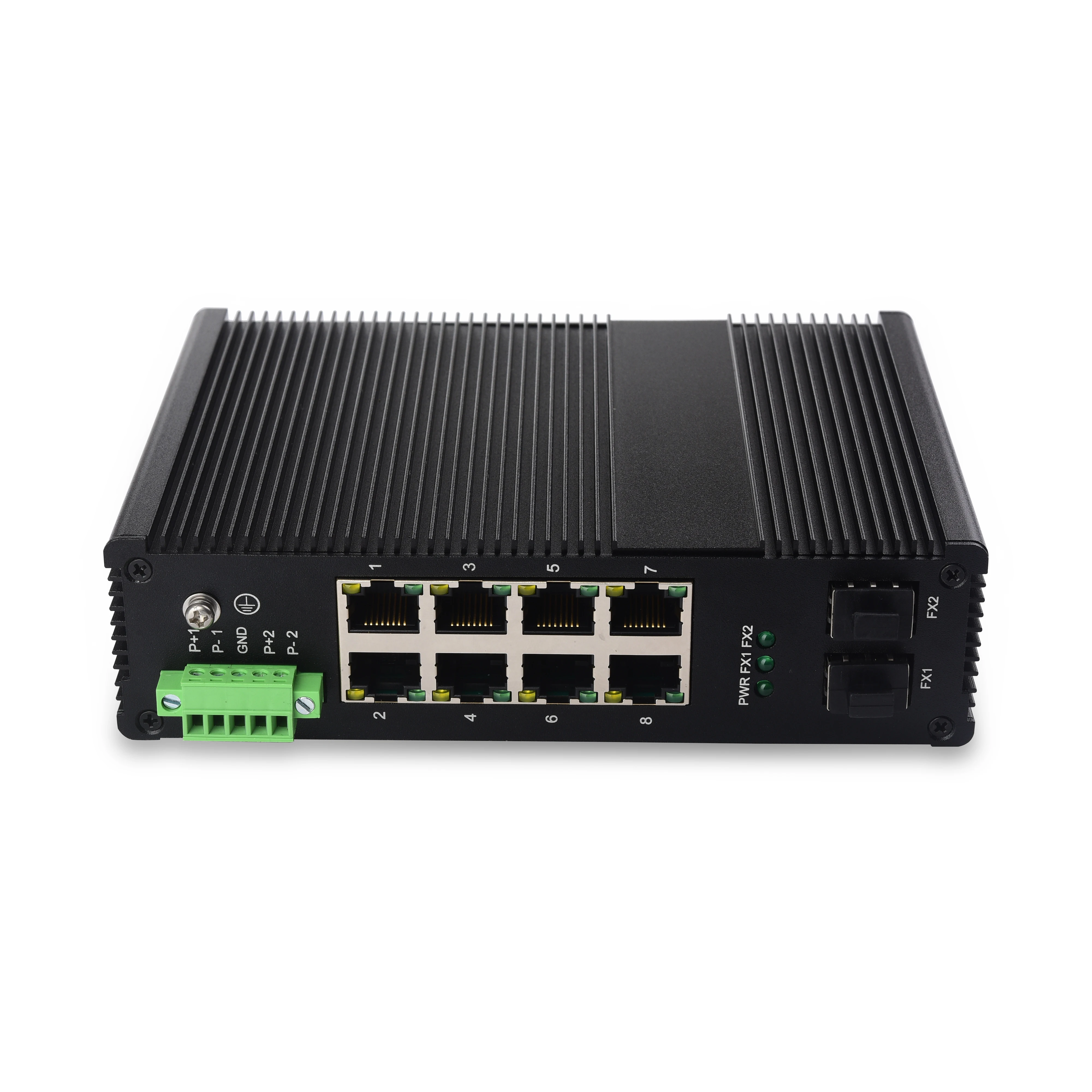 

10 Ports POE SFP Industrial Gigabit DIN-Rail Network Unmanaged Switch For Outdoor IoT Citywide Surveillance Transportation