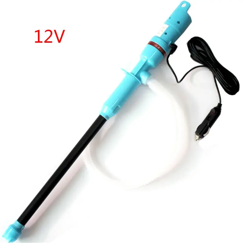 12V/24V Car Charging Liquid Delivery Pump Hand Pump Liquid Transfer Water Gas Tool Gasoline Fuel Portable Car Siphon Hose