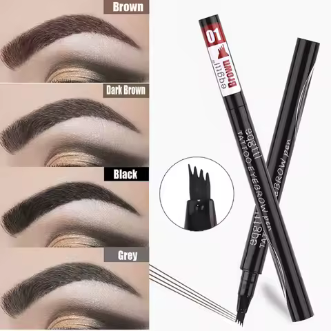 Eyebrow Pencil with 4 Claws Wild Eye Brows Waterproof Brow Tint Pen Long Lasting Professional Make-up for Women Cosmetics