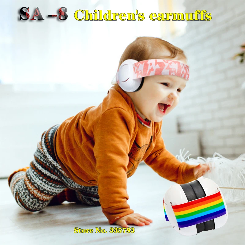 SA-8 Baby earmuffs 0-3age Baby use Soundproof Anti-noise Sleep peacefully Flight rest Comfortable Anti-noisy Ear protectors