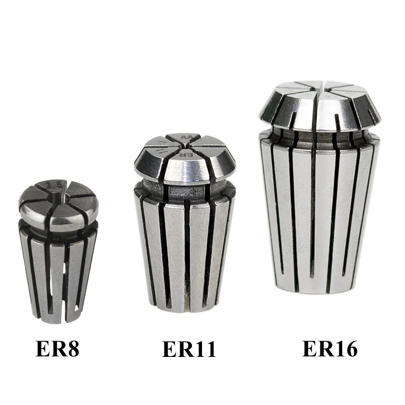 1/5 Chiếc ER8 ER11 ER16 ER20 0.008 1MM 6.5MM 10MM Mùa Xuân Collet Độ Chính Xác Cao Collet bộ Cho Khắc CNC Máy Tiện Cối Xay Dụng Cụ