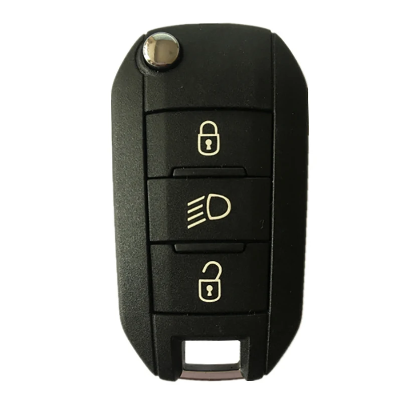 CN009036 Original 3 Button Flip Remote Key For P-eugeot With Frequeny 433 MHz Transponder PCF 7941 Part No 5FA01035304