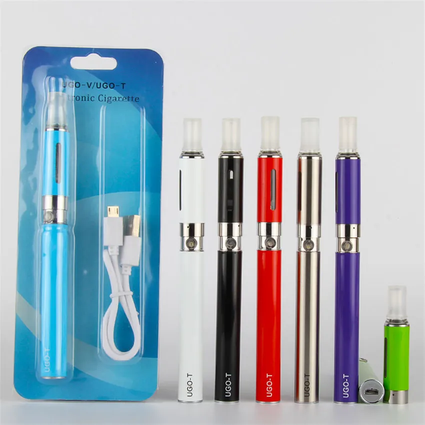 5 set UGO-T MT3 atomizzatore sigaretta elettronica Clearomizer bottom Vaper coil tank 510 thread EVOD eGo vaporizzatore Kit multi colori