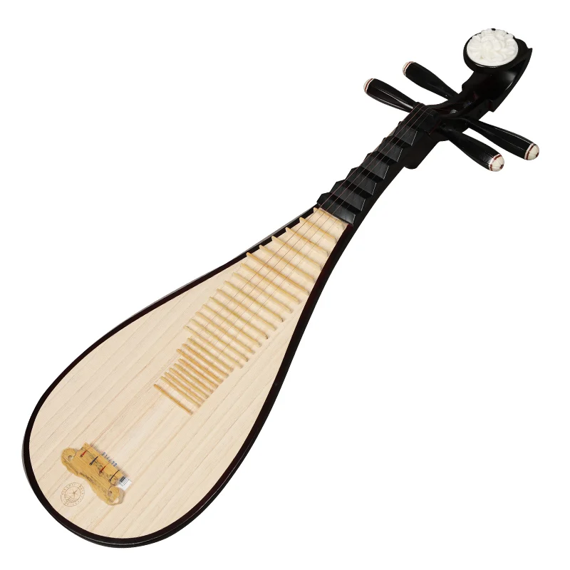 Color Wood Children\'s Pipa String Instrument For Beginners Sycamore Wood Panel Chinese Musical Instrument Pipa 2 Patterns