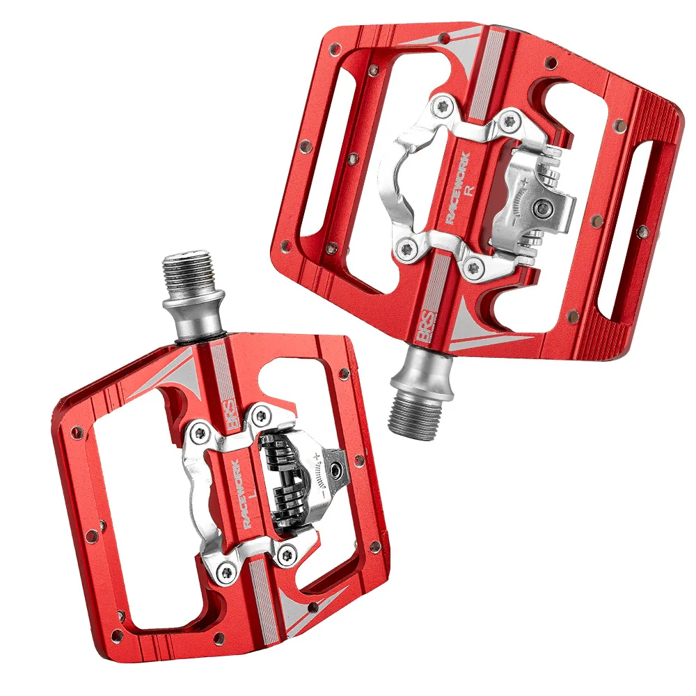 RACEWORK MTB Klickpedal-Set, einseitiger Clip, kompakter Doppelfunktions-Leistungsmesser, Pedalen, Plattform, Mountainbike-Pedale – Detail 7
