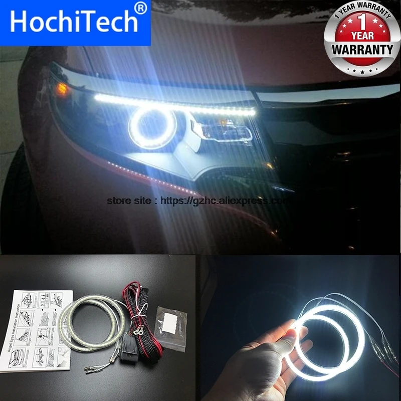 

HochiTech Ultra bright SMD white LED angel eyes 2500LM 12V halo ring kit daytime running light DRL for Ford Edge 2011-2012