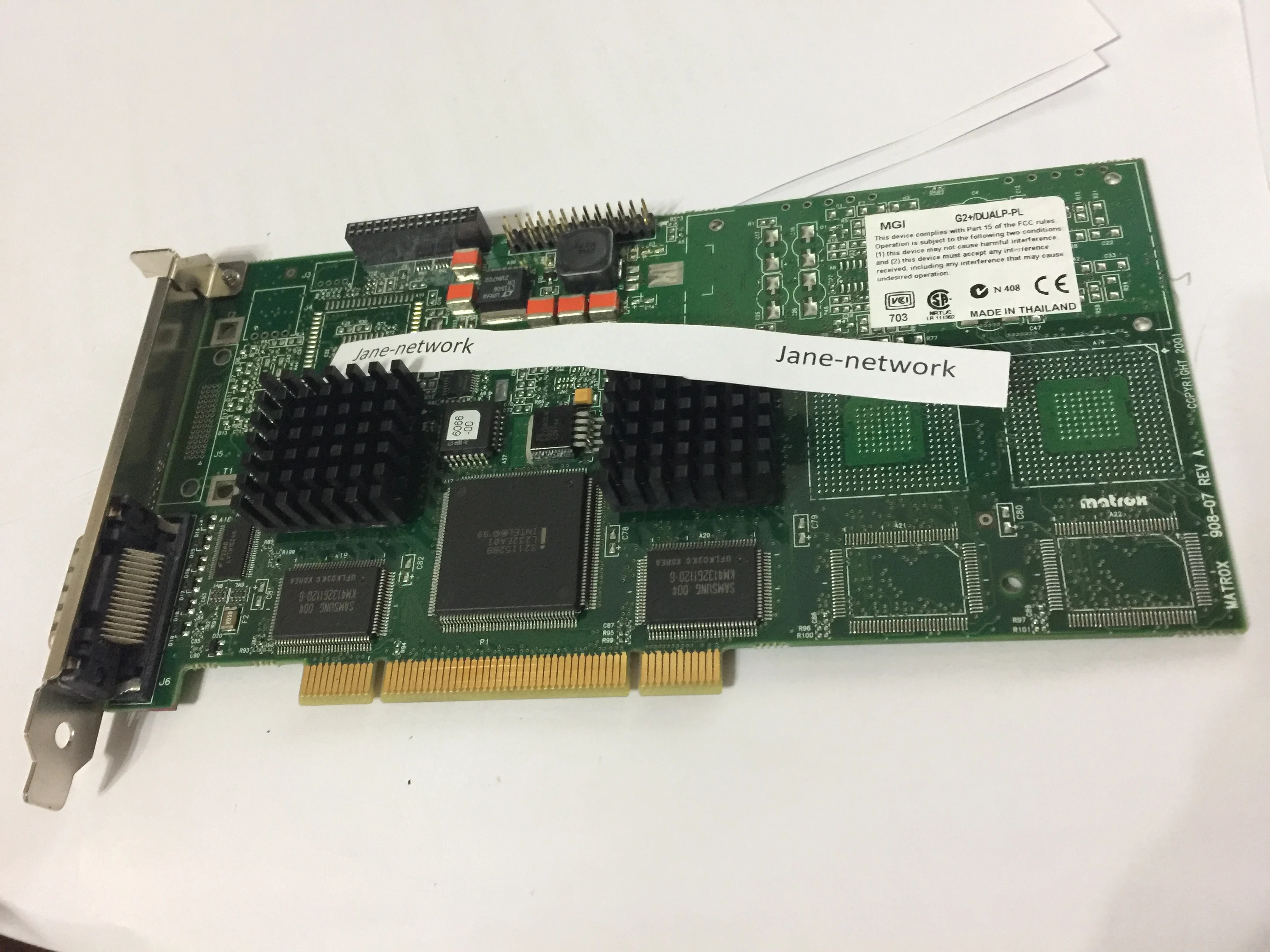 

Industrial Equipment Board MGI G2+/DUALP-PL 908-07 REV A