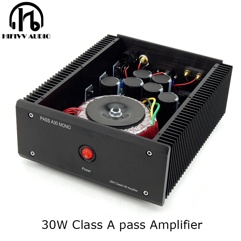 30W HIFI PASS Mono Class A  Audio Amplifier Beautiful voice