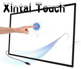 

118" inches 55 inch 1X4 IR Touch Screen Panel without glass / 10 points interactive touch screen frame for Video Wall
