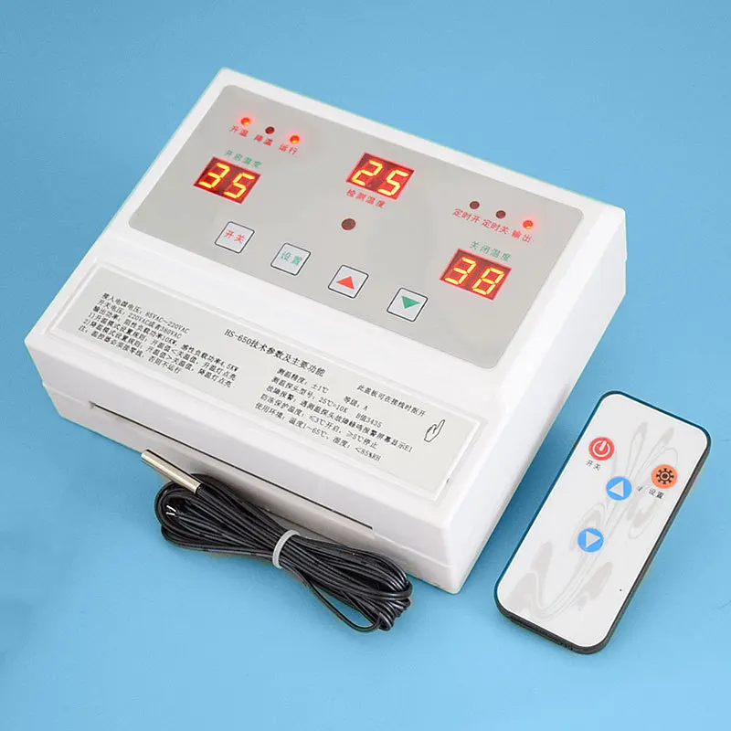 220V 380V Dual Purpose Breeding Farm Temperature Controller Single Three Phase Ventilation Cooling Electric Heating Thermostat