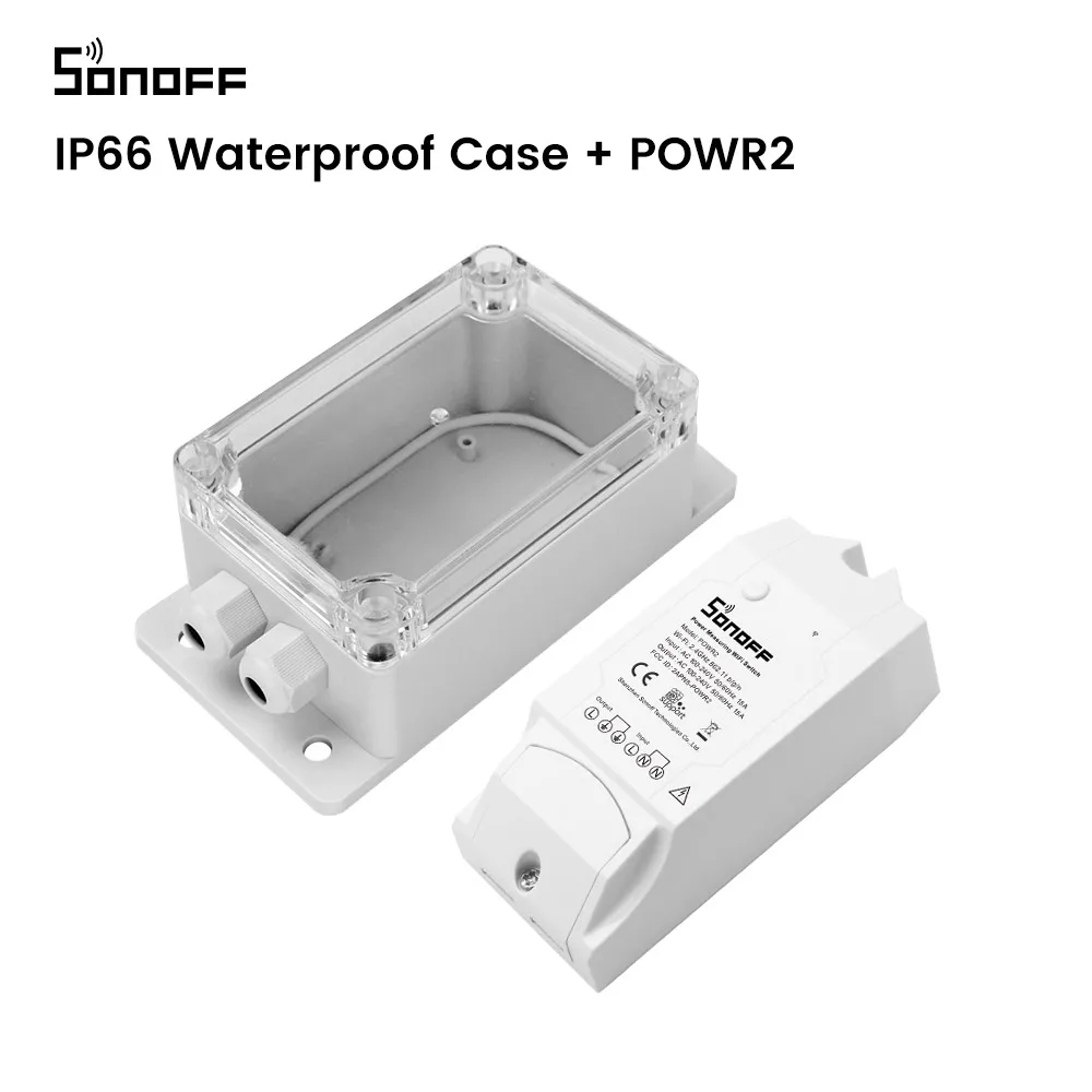 Itead SONOFF IP66 Waterproof Cover Case Junction Box Compatied With sonoff Basic/RF/Pow/Dual/TH10/TH16 Smart Home WiFi Switch