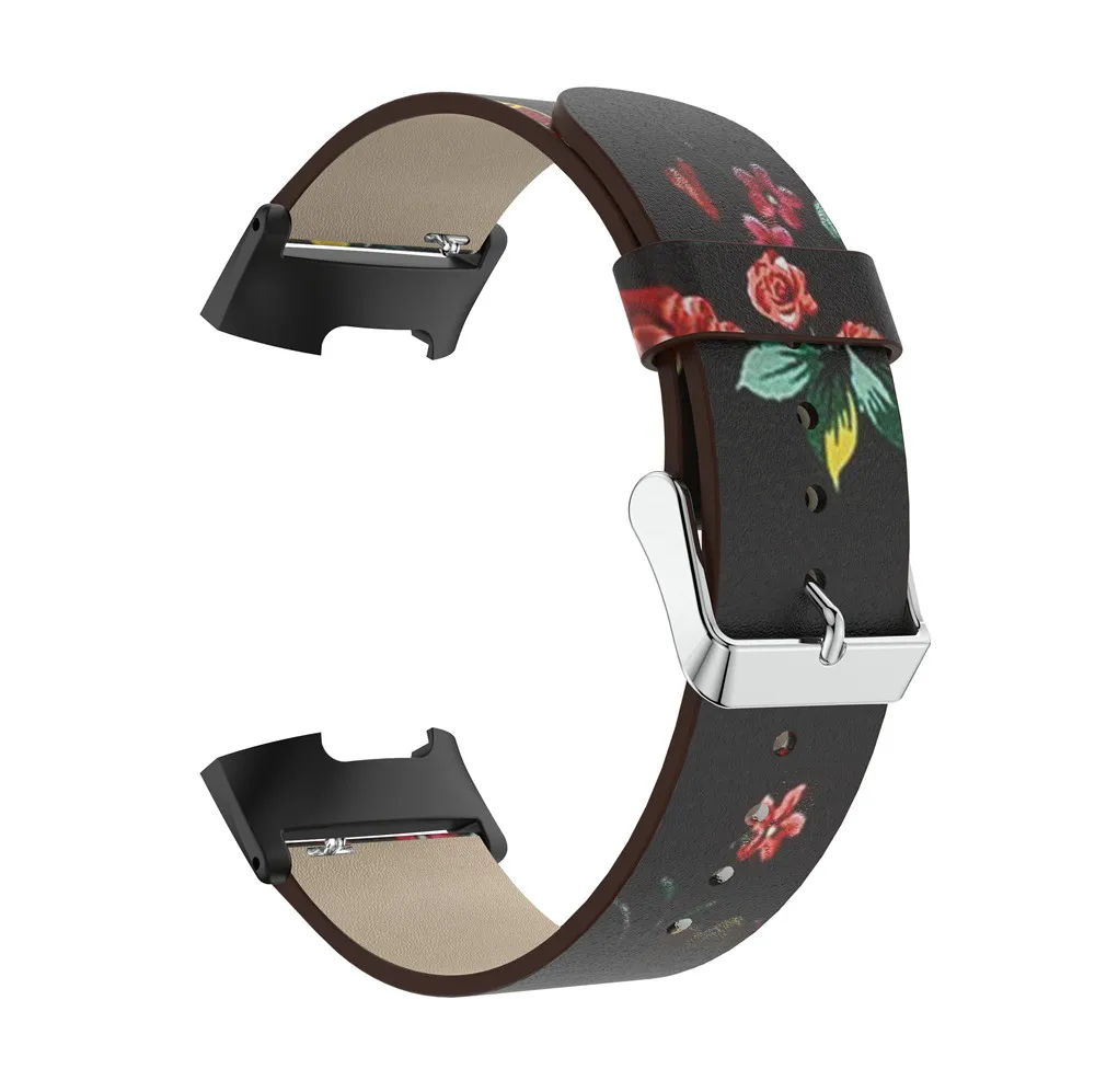Retro fashion Leather Printed Strap For Fitbit Charge 4 Watchbands Accessories Bracelet Replacement For Fitbit Charge 4 band