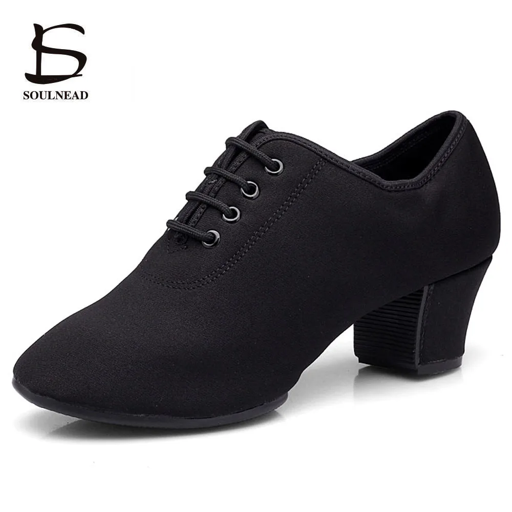 Women Dance Shoes Jazz Latin Ballroom Salsa Dancing Shoe High Heels Ladies Practice Training Modern Popular Sneakers Female