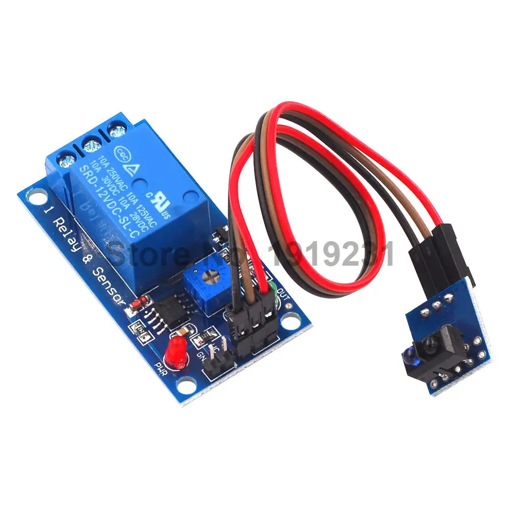 1PCS 1 Channel Tracing Relay Sensor Module 12V with Tracking Board