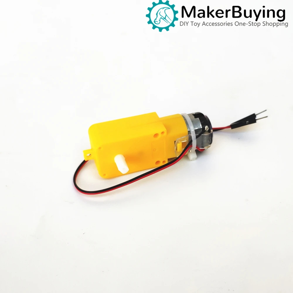 TT DC gear motor motor with Dupont line male head length 10/15/20cm DIY smart car cable tie type