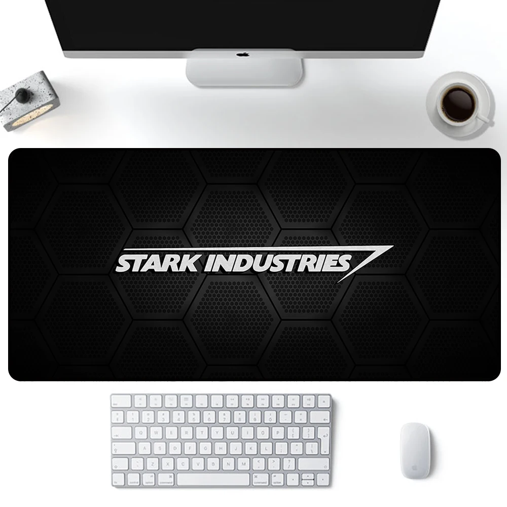 Jarvis Stark Industries Mouse Pad Large Gaming Mousepad PC Gamer Computer Office Mouse Mat Keyboard Mat Desk Pad Laptop Mausepad