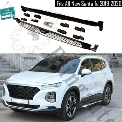 Running board fits for H yundai Santa Fe 2019-2023 all new Santafe side steps nerf bar side stairs platform side beam