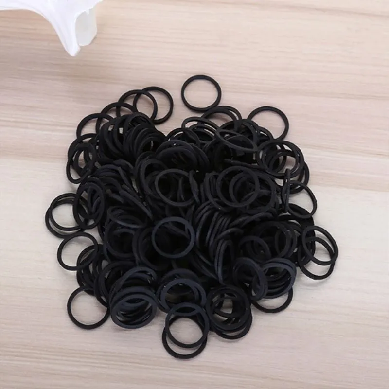 06*0.9 Mini Rubber Bands Soft Elastic Bands for Kid Hair Braids Hair BandsSchool Office Home Supplies Rubber Band Stationery