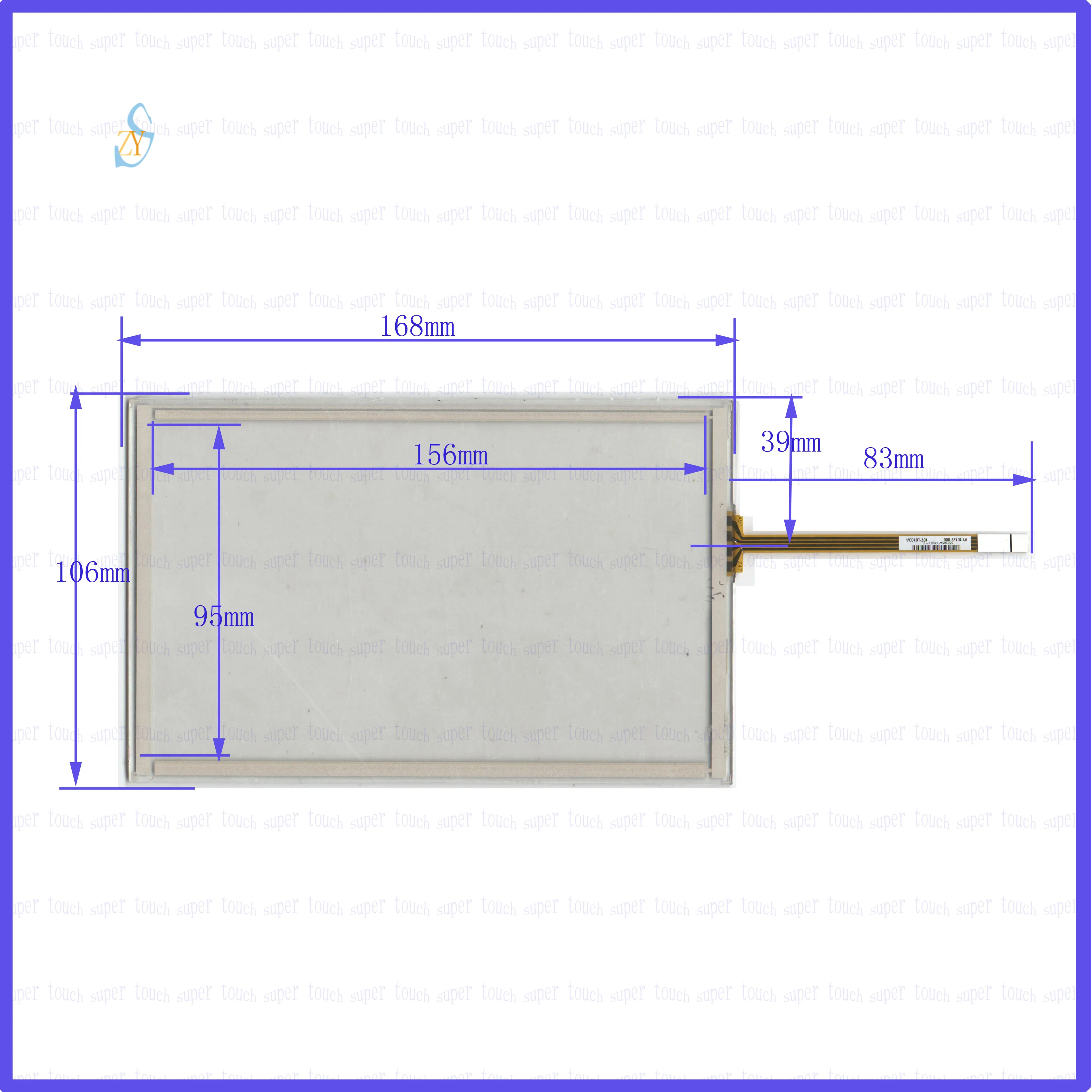 

ZhiYuSun AMT 10423 this is compatible wholes 7.1inch 4 lins Touch Screen glass touchsensor glass digitizer AMT10423