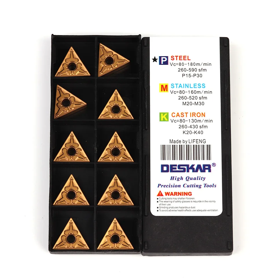 DESKAR TNMG160404-TM TNMG160408R-S TNMG160408L-S TNMG160412-PR LF9028 Original เครื่องมือคาร์ไบด์แทรกเครื่องกลึงสำหรับชิ้นส่วนเหล็ก