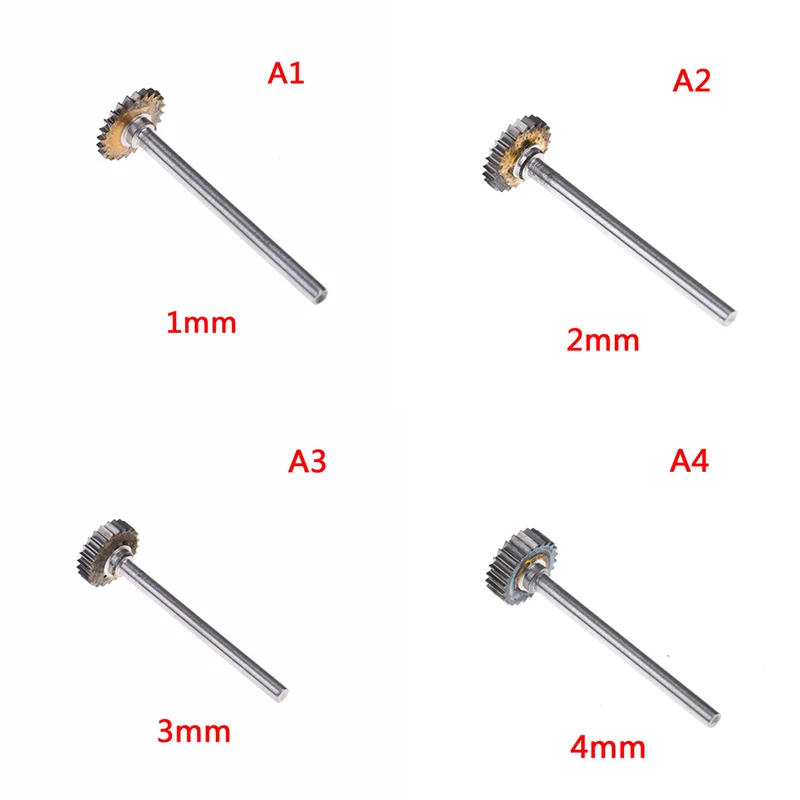 Fresa de acero de tungsteno, broca de molino de extremo con ranura en T de 1/2/3/4mm de espesor, 12mm de diámetro