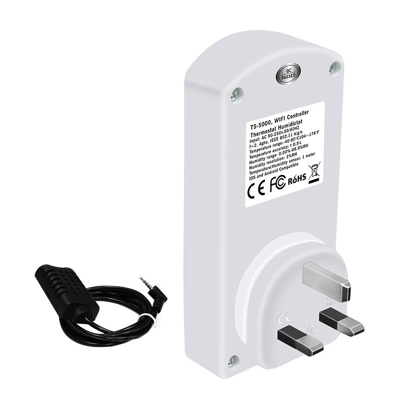Thermostat WIFI sans fil, Module intelligent, avec application, télécommande, interrupteur de synchronisation, moniteur de prise, TS-5000