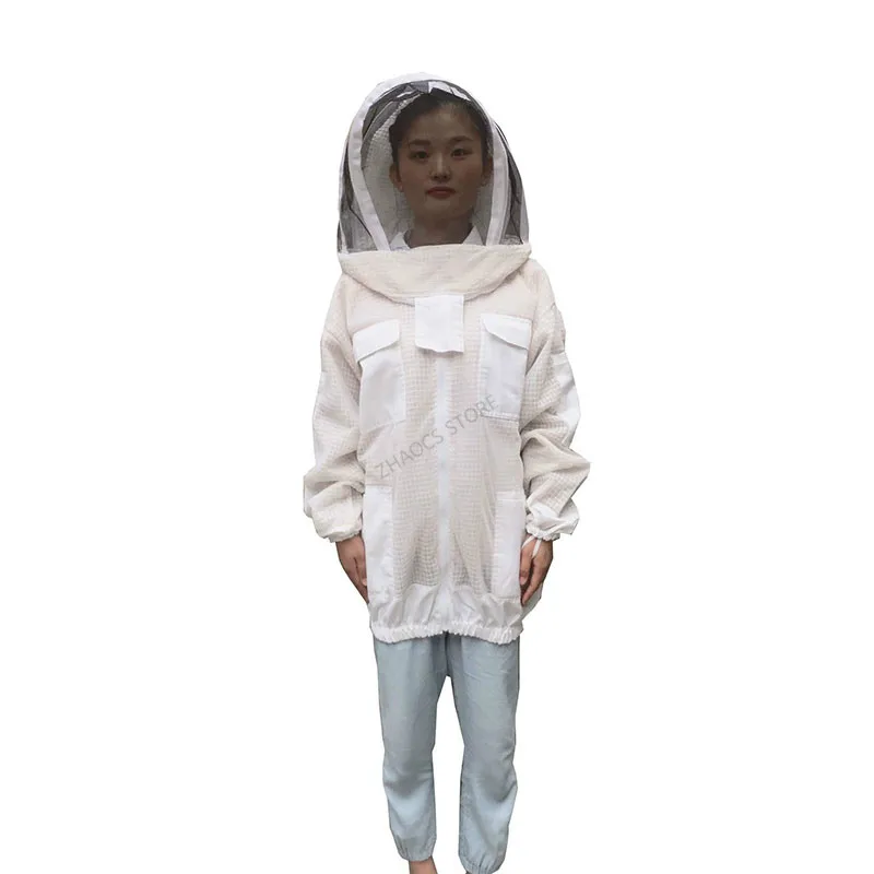 Beekeeping suit Bee clothes Beekeeping coat special Beekeeping tools thickening Three layer ne twork Breathable half body suit