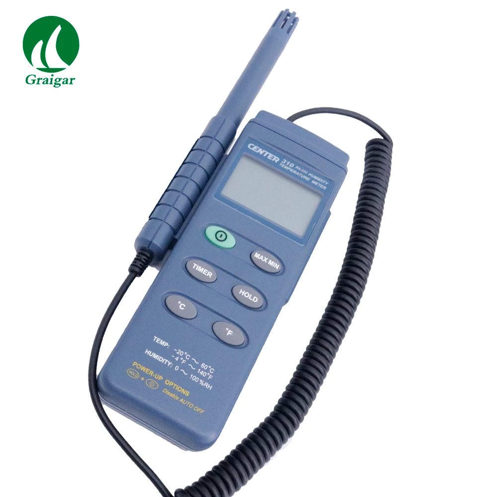 CENTER-310 High Accuracy Digital Humidity Temperature Meter Temperature Range -20~60C Humidity Range 0~100%RH