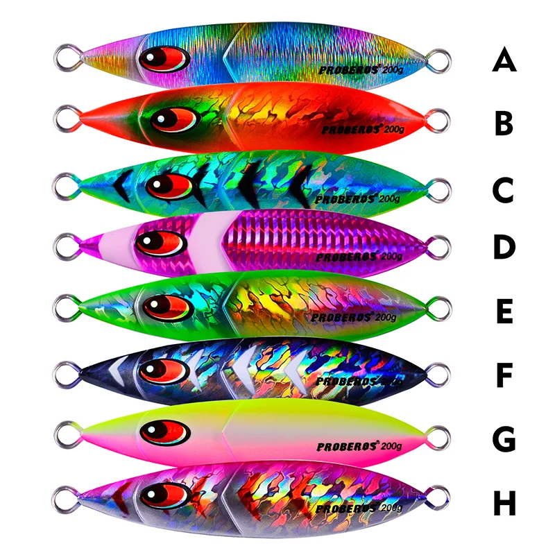 KATYUSHA 1PC Metal Jigs 160g-200g Fishing Lure 8 Color Fishing Bait 13cm-14cm Casting Lure Deep Sea Jigging Hard Fishing Tackle