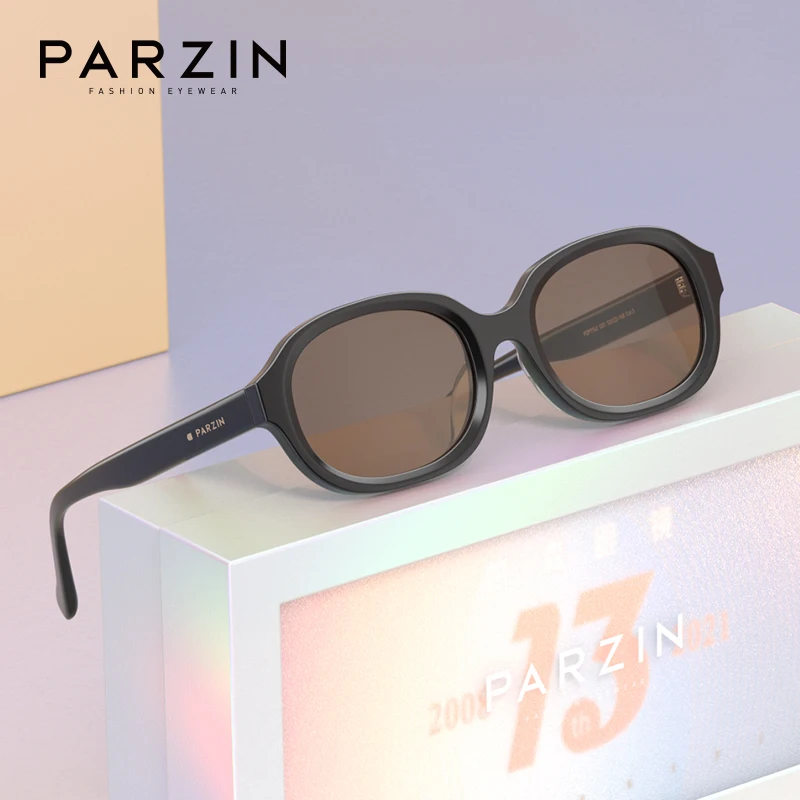 PARZIN Nylon Sunglasses Women Acetate Frames Sun Glasses Men UV400 Protection Eyewear Sports Lunette De Soleil Femme 7762