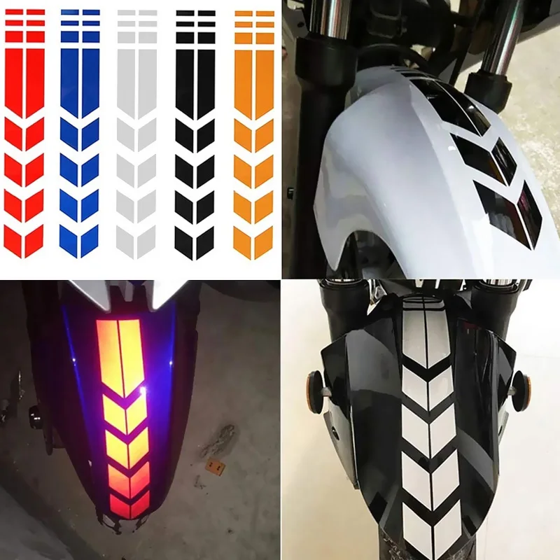 Mountain Bike Reflective Stickers Bicycle Fender Sticker Car Motorcycle Fluorescent Warning Decor Cycling Luminous Protector