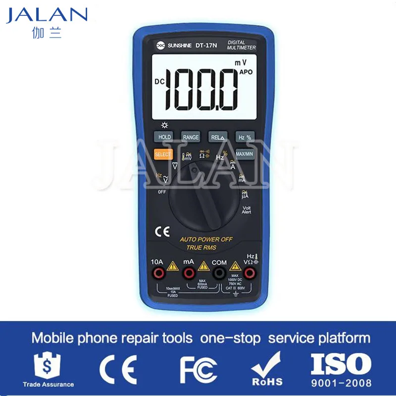 Sunshine DT-17N Digital Multimeter Mobile Phone LCD Problem Accurate Positioning Repair LCD Display MultimeterAutomatic Range