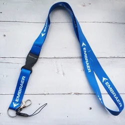 1 PC Blue Embraer Lanyards Neck Strap for Phone Strap Lanyard for Keys ID Card Gym Phone Straps USB Badge Holder for Aviator