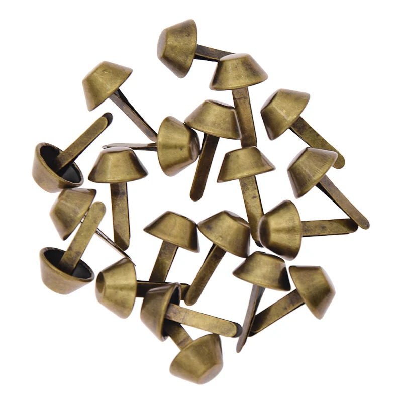 20PCS Metal Bag Feet Rivets Studs Pierced For DIY Craft Purse Handbag Leather Decoration Accessories