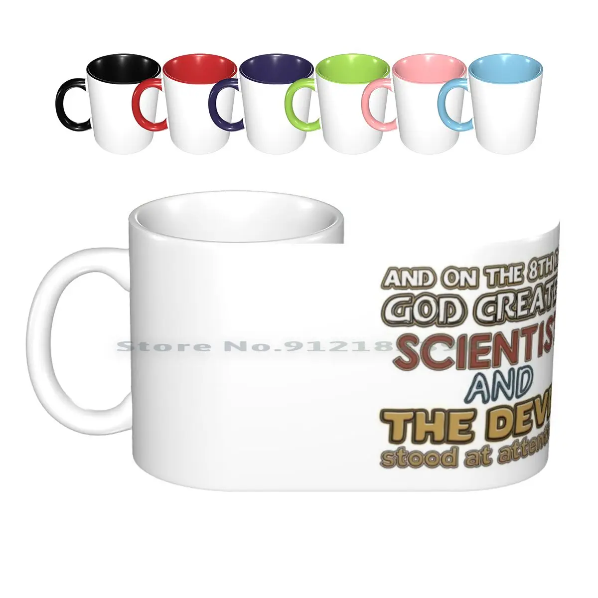 Scientist Gifts-And On The 8th Day God Created Scientist Ceramic Mugs Coffee Cups Milk Tea Mug Scientist And On The 8th Day God