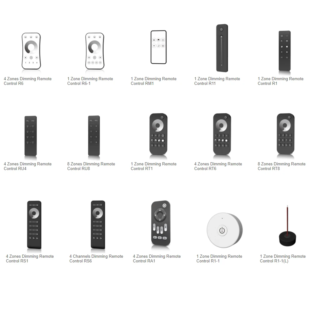 Skydance LED Strip Dimmer Remote 1 Zone 4 Zones Single Color Strip Dimming 2.4G RF Remote Work With Skydance's Wireless Receiver