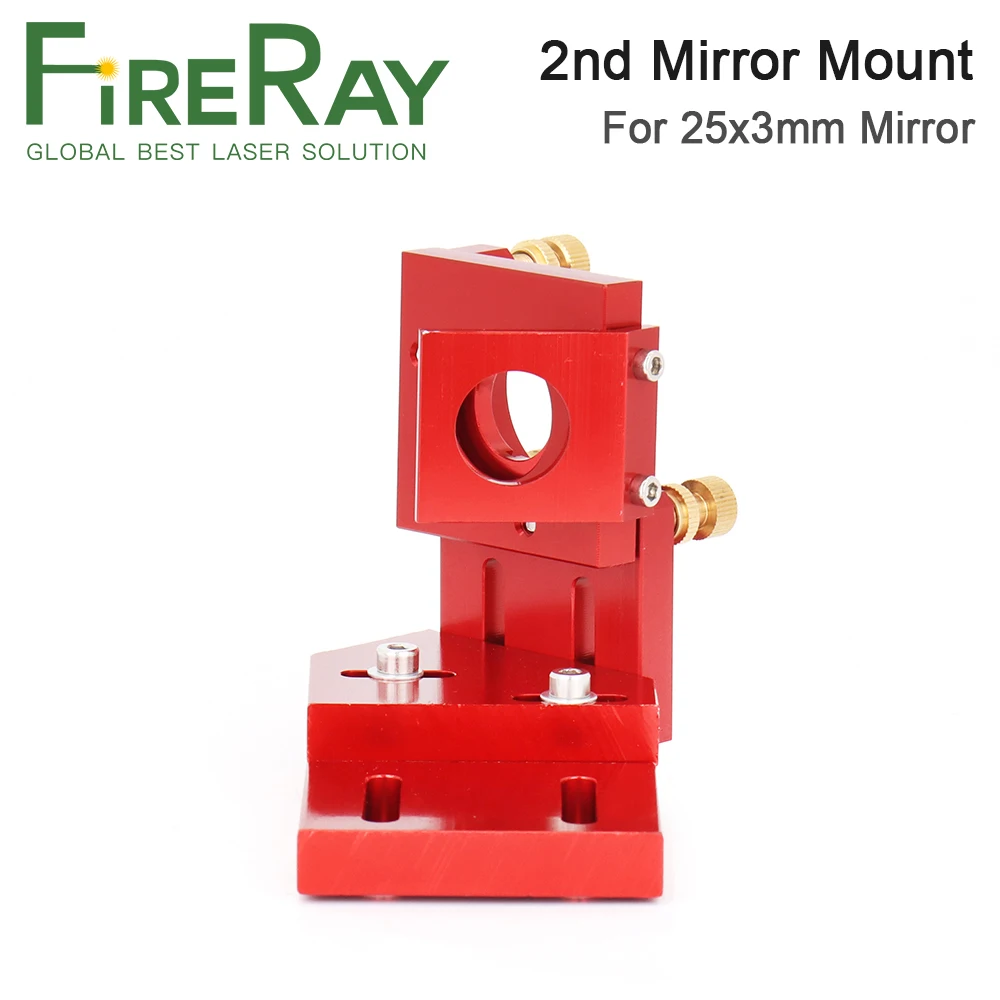 FireRay CO2 Laser Mount Casting Mirror, 25mm Laser Head, Second Mirror Mount, Integrative Mount for Laser Engraving Machine