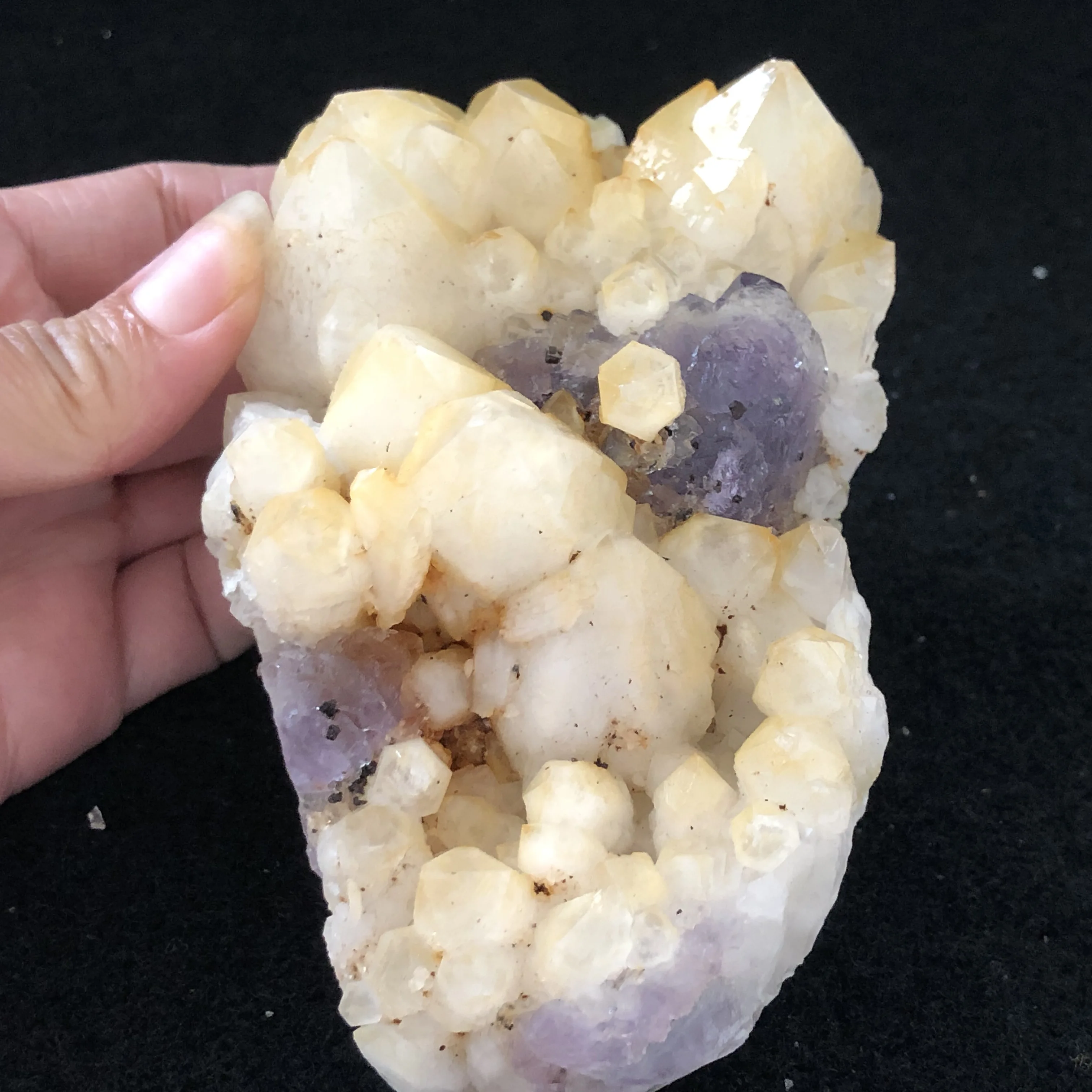 Natural mirage purple Fluorite Crystal Mineral Specimen energy wheel vein teaching stone home decoration collection ornaments