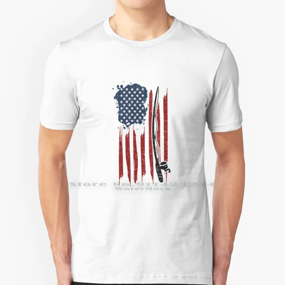 Us Flag Fishing Fishing T Shirt Cotton 6XL Samedi Du Boeuf Canard Vendredi Quavo