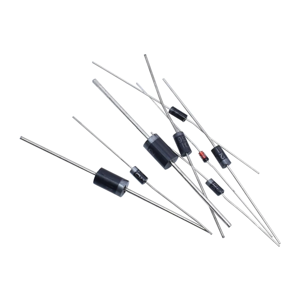 1N4148 1N4007 1N5819 1N5399 1N5408 1N5822 FR107 FR207,8values=100pcs,Electronic Components Package,Diode Assorted Kit