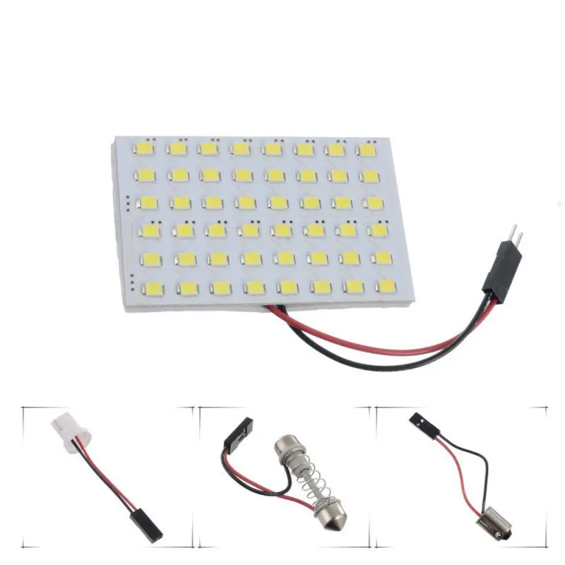 Automobile LED Flat Reading Lamp 1210 48smd 3528 48 Lamp Panel Compartment Light LED Roof Lamp Car Accessories Car Lights