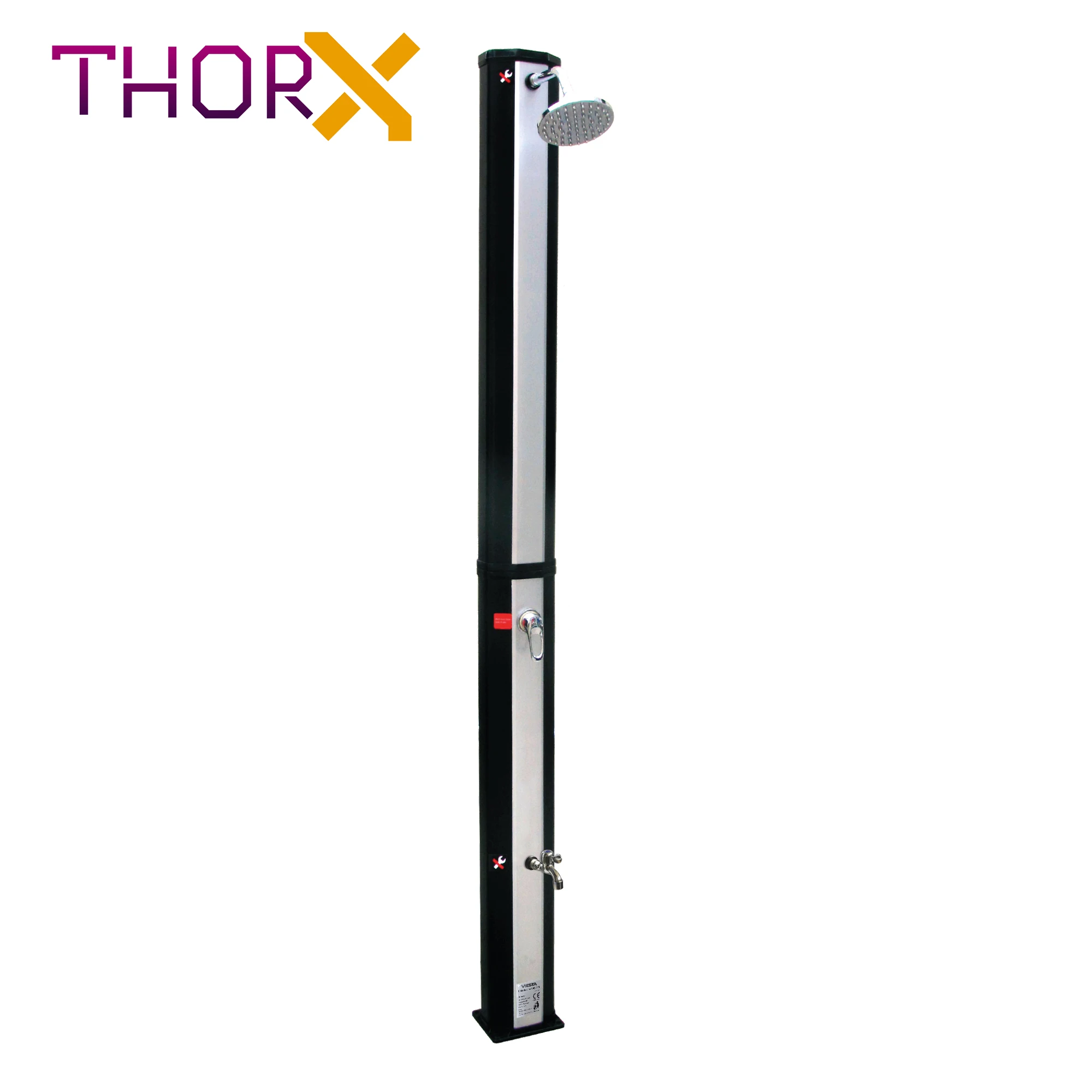 ฝักบัวอาบน้ำพลังงานแสงอาทิตย์ ThorX TR35OX-สีดำและ Silver Garden Shower 35 L