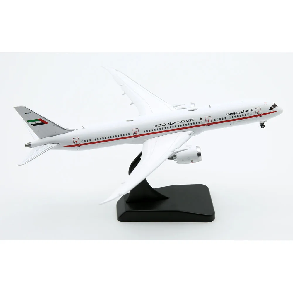 1:400 Liga Avião Colecionável JC Asas LH4244A Emirados Árabes Unidos Abu Dhabi Airlines Boeing 787-9 Diecast Aeronave Jet Modelo A6-PFE Flaps Down