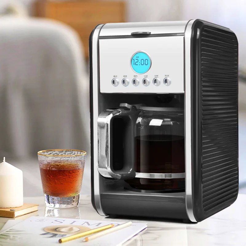 Cafetera expreso por goteo para el hogar, máquina de café comercial semiautomática para capuchino americano, 11-16 tazas