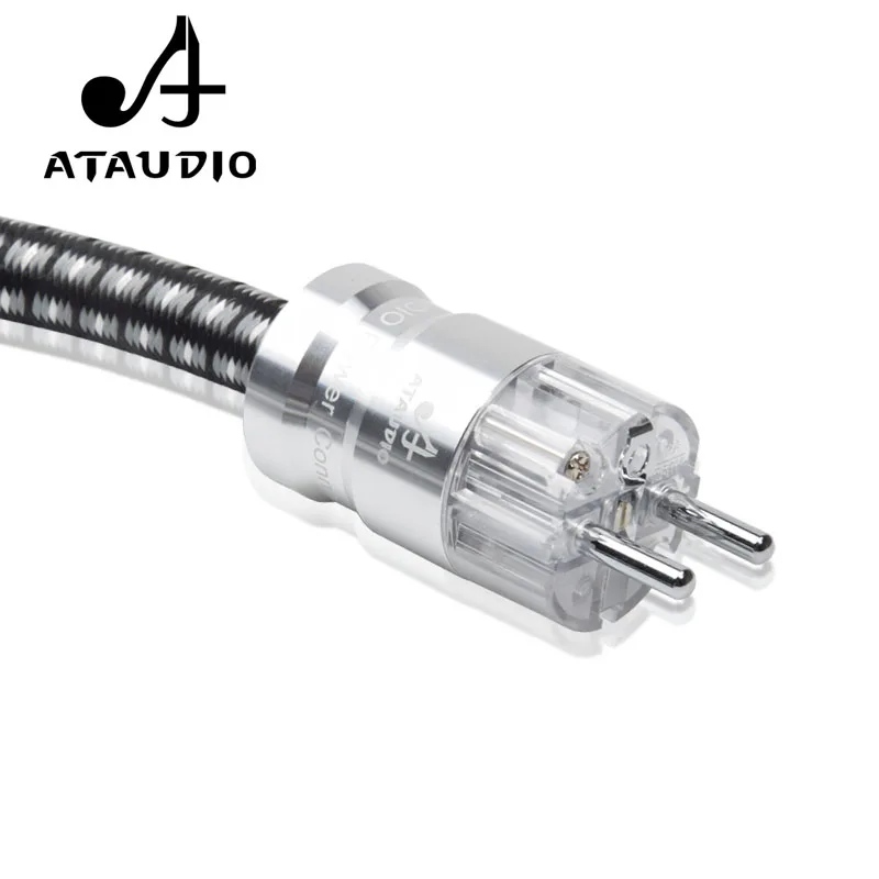 ATAUDIO-كابل طاقة هاي فاي 6N عالي الجودة ، OFC ، مع قابس طاقة أوروبي