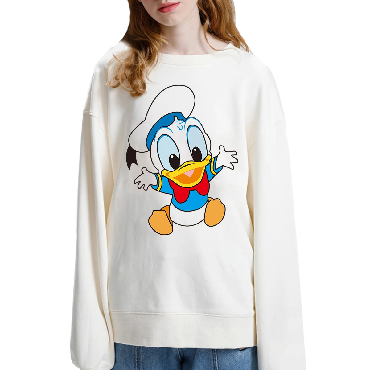 Classic cartoon lovely Donald Duck Daisy animation Heat Transfer for Clothing Printed Stickers Printed Decoration