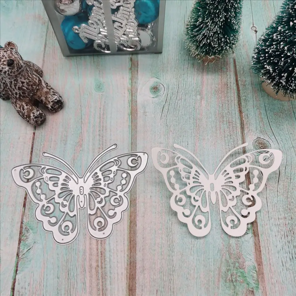 3D butterfly metal die-cutting DIY księga gości dekoracji kartek papierowych sztuka i rzemiosło tłoczenie wykrojniki nowy 2021