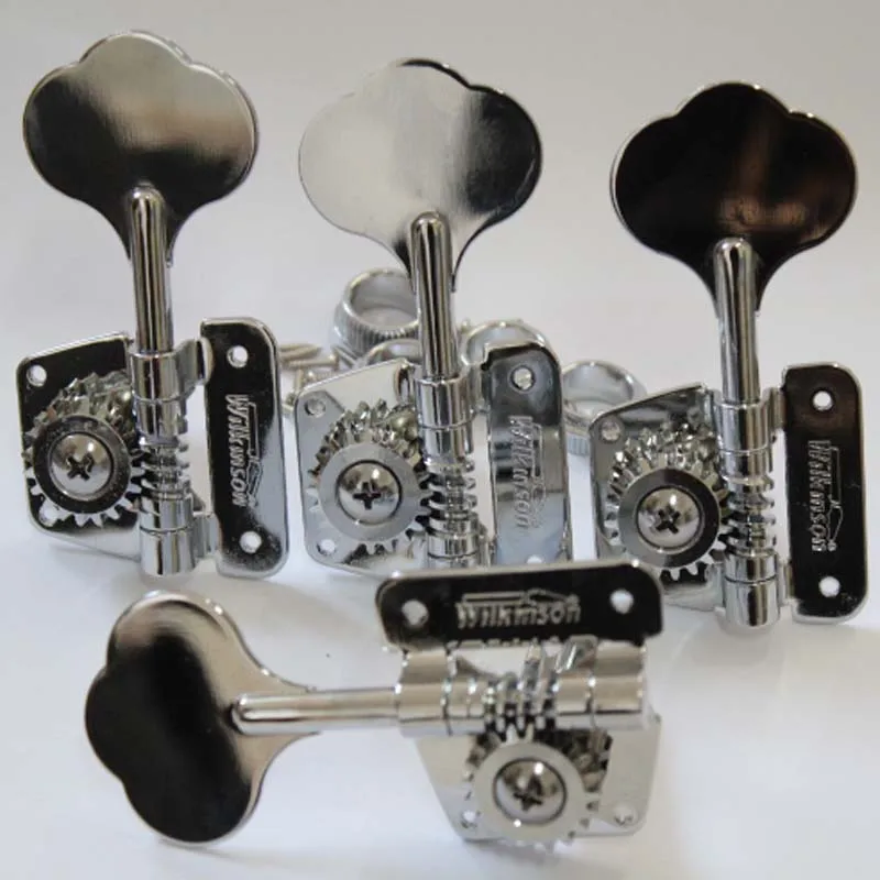 Open Frame Bass Hand Machine Heads Tuners Wilkinson Tuning Peg Chrome for bass WJBL-200 from korea